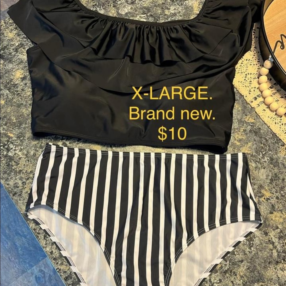 Two piece swim suit
